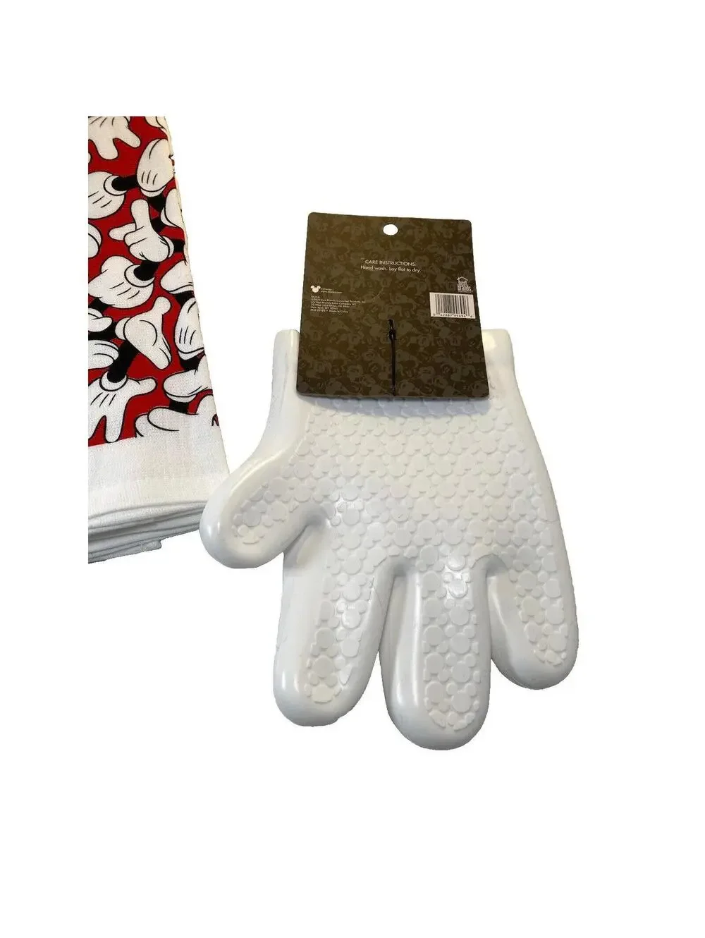 Mickey Mouse Kitchen Set New 1 Oven Mitt 2 Dish Towels Disney Cartoon Themed